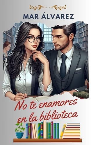 Portada del libro No te enamores en la biblioteca (Serie No te enamores en otoño n.º 2) de Mar Álvarez