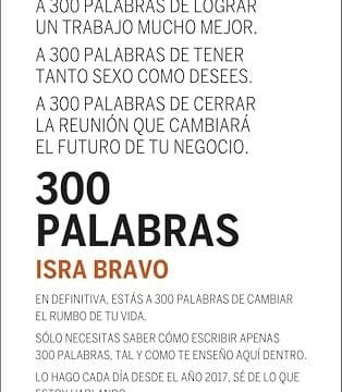 Portada del libro 300 palabras de Isra Bravo